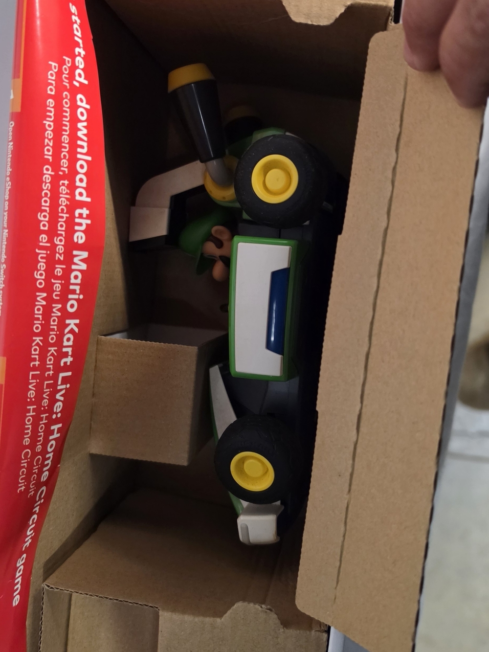 Mario Kart Luigi Kart Toy - Green and Yellow Kids Vehicle